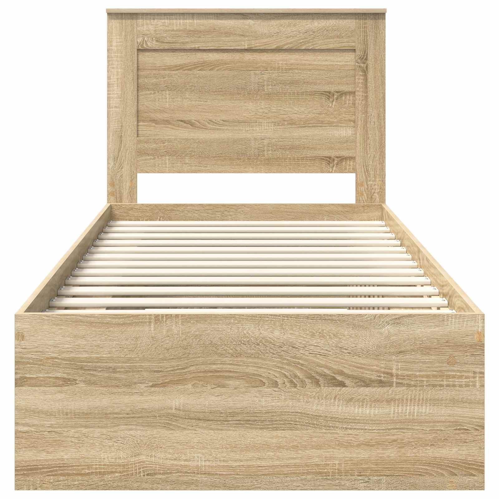 Bedframe met lade Sonoma Eiken 75 x 190 cm Massief grenenhout