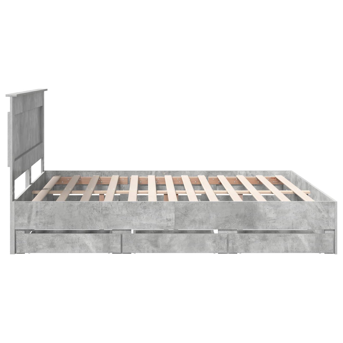 Bedframe met lade Beton Grijs 180 x 200 cm Ingenieurshout