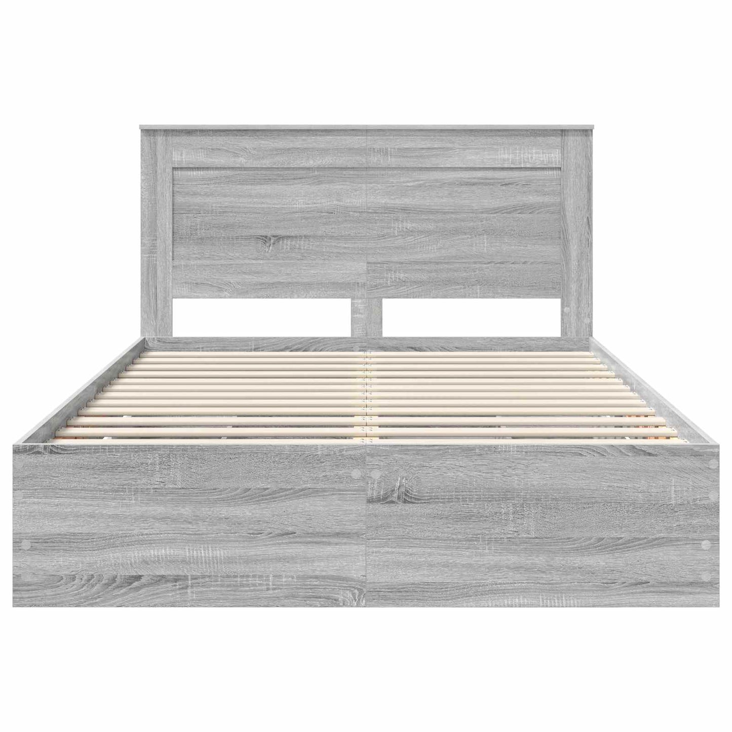 Bedframe met lade Grijs Sonoma 140 x 200 cm Ingenieurshout