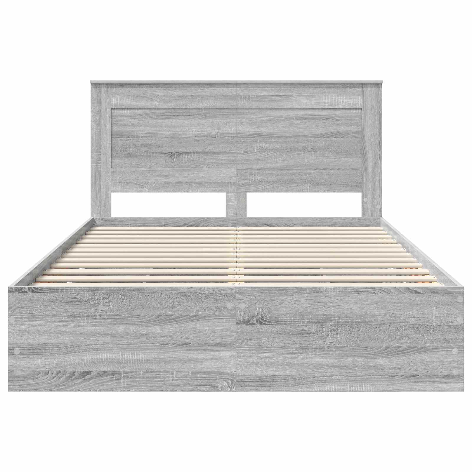 Bedframe met lade Grijs Sonoma 140 x 200 cm Ingenieurshout