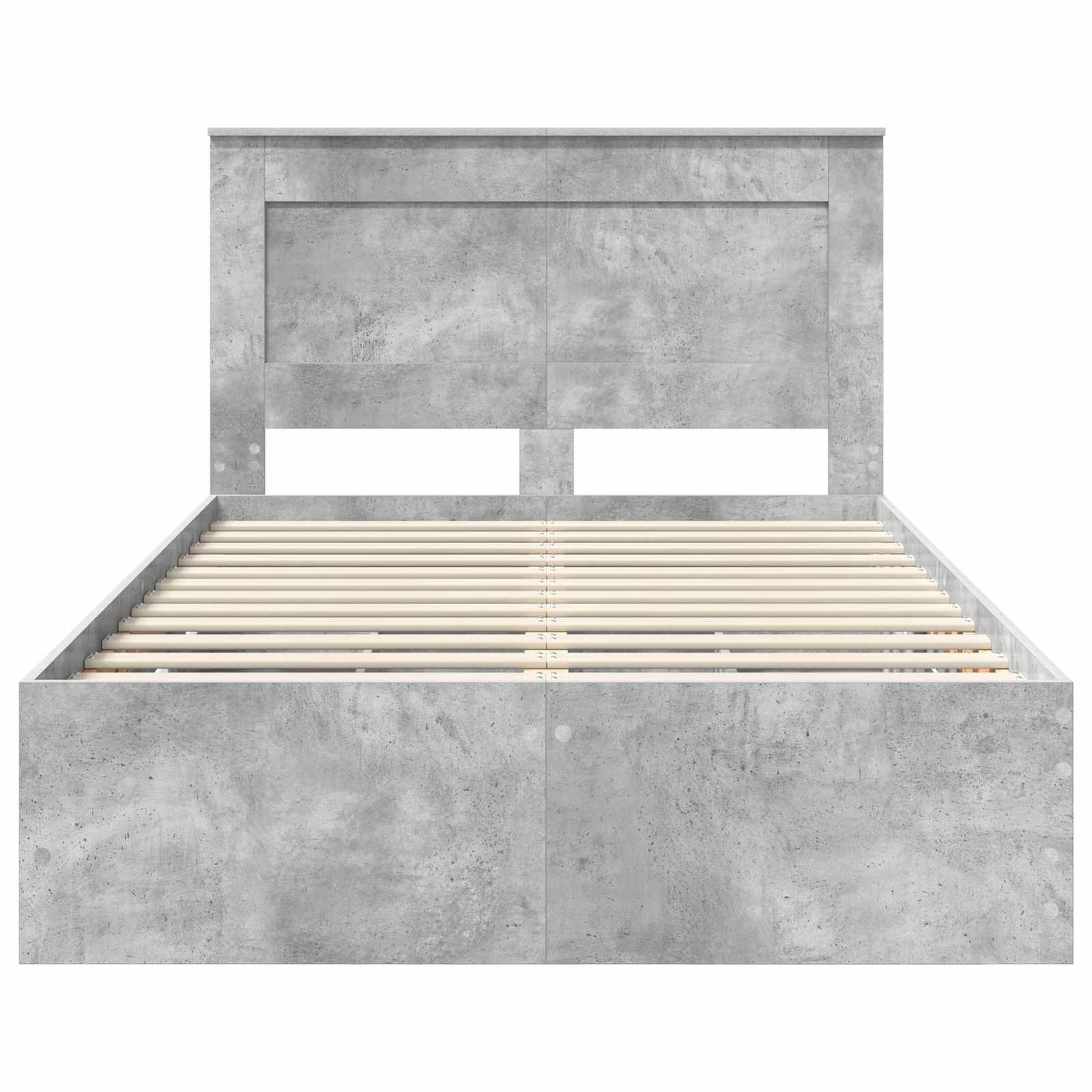 Bedframe met lade Beton Grijs 135 x 190 cm Ingenieurshout