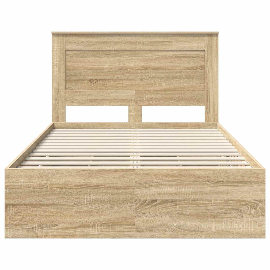 Bedframe met lade Sonoma Eiken 120 x 190 cm Ingenieurshout