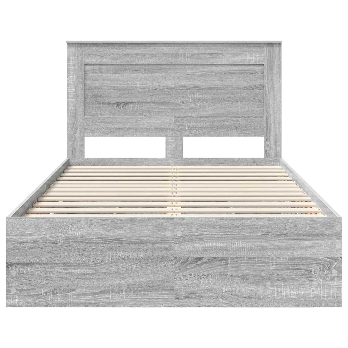 Bedframe met lade Grijs Sonoma 120 x 190 cm Ingenieurshout