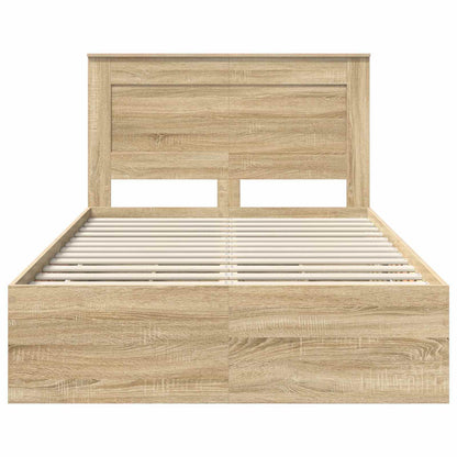 Bedframe met lade Sonoma Eiken 120 x 200 cm Ingenieurshout
