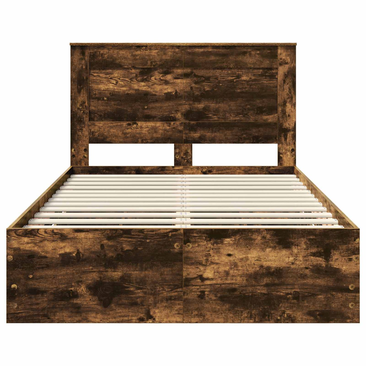 Bedframe met lade Gerookt eiken 120 x 200 cm Ingenieurshout