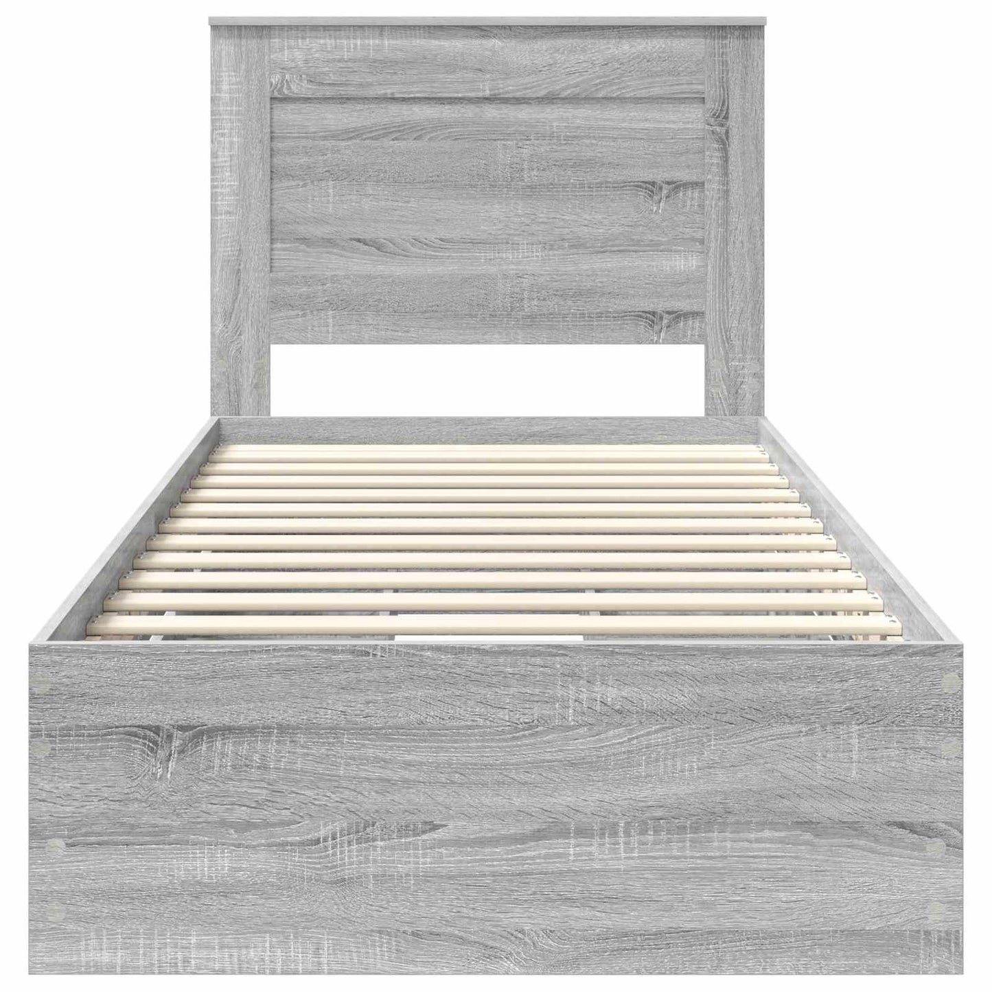 Bedframe met lade Grijs Sonoma 90 x 190 cm Ingenieurshout