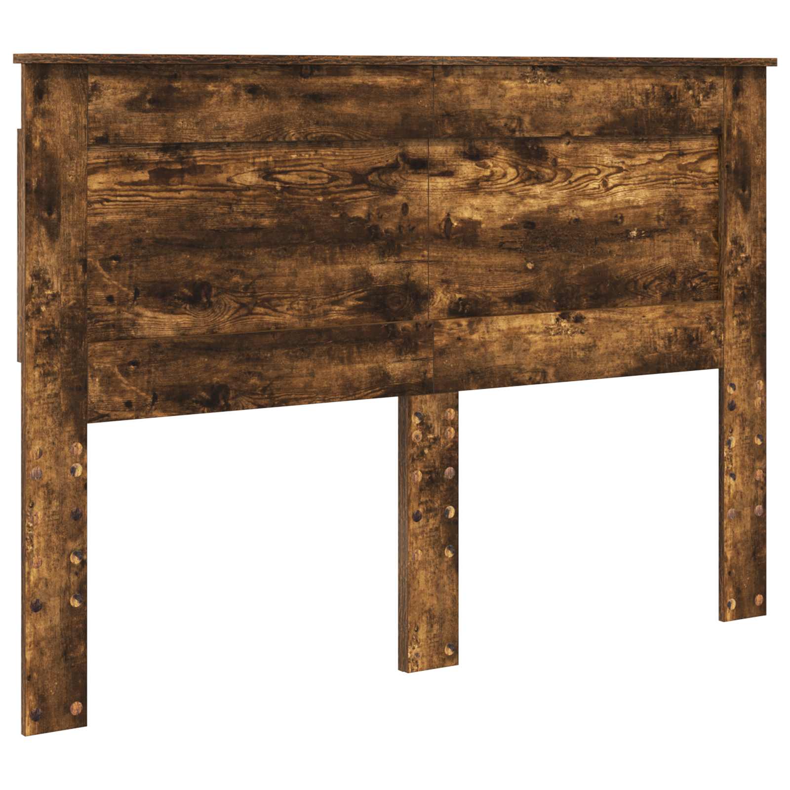 Opslag bed met lade Gerookt eiken 160 x 200 cm Bewerkt hout