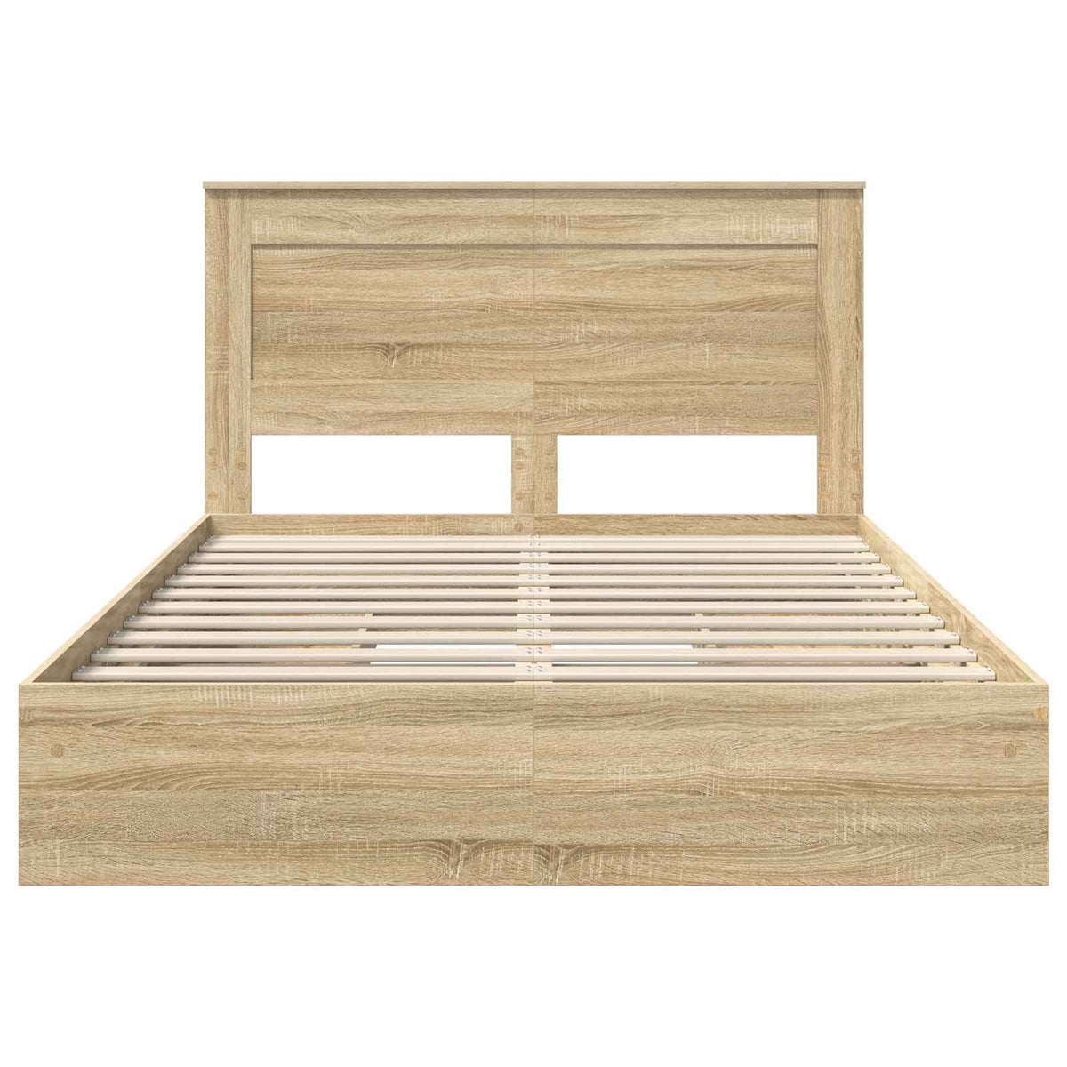 Opslag bed met lade Sonoma Eiken 140 x 200 cm Bewerkt hout