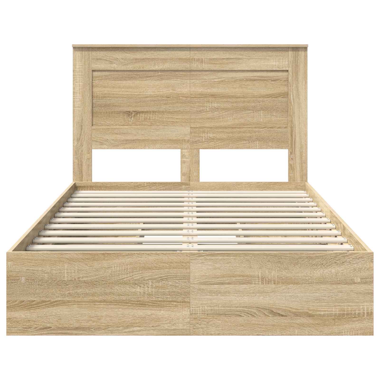 Opslag bed met lade Sonoma Eiken 120 x 200 cm Bewerkt hout
