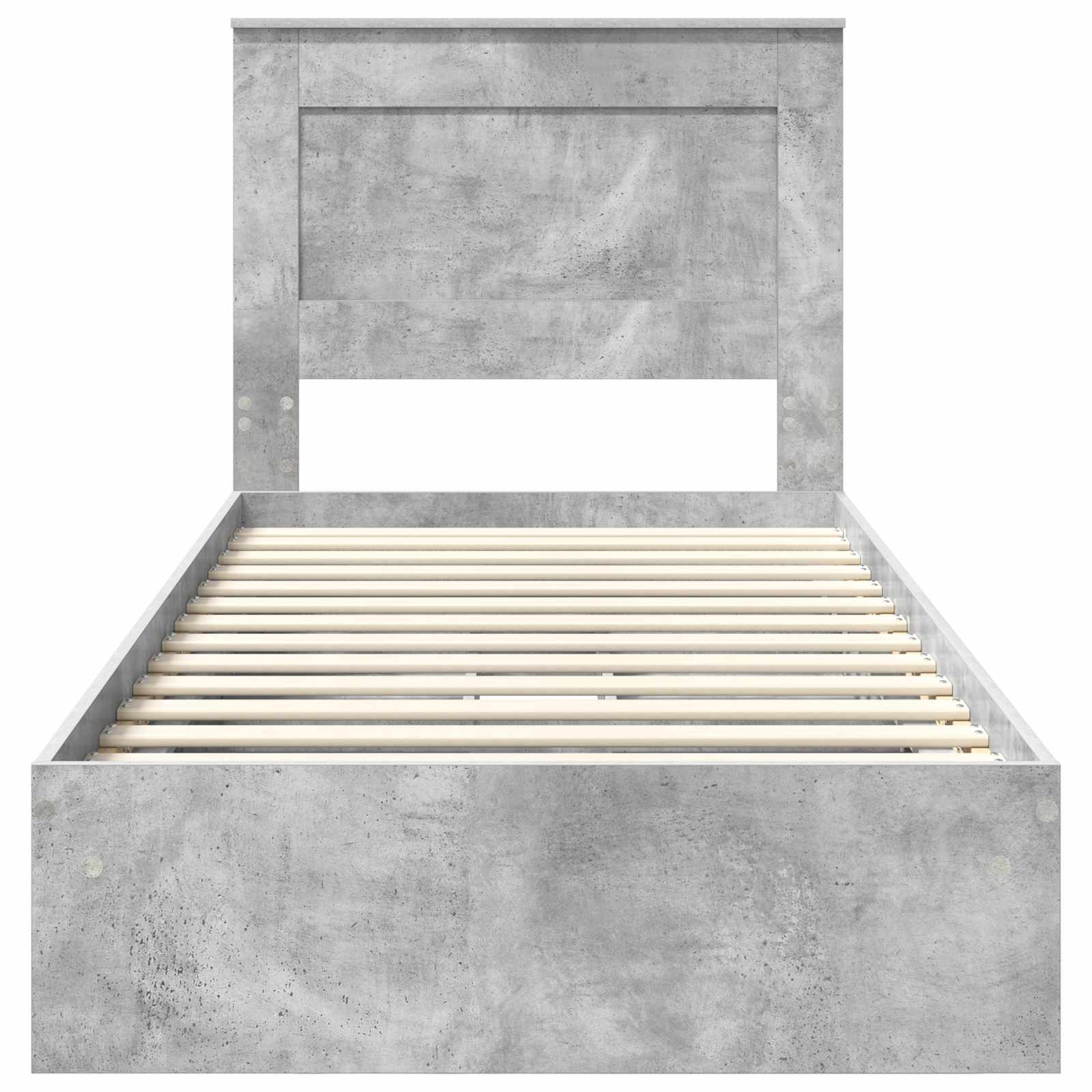 Bedframe met lade Beton Grijs 90 x 190 cm Bewerkt hout