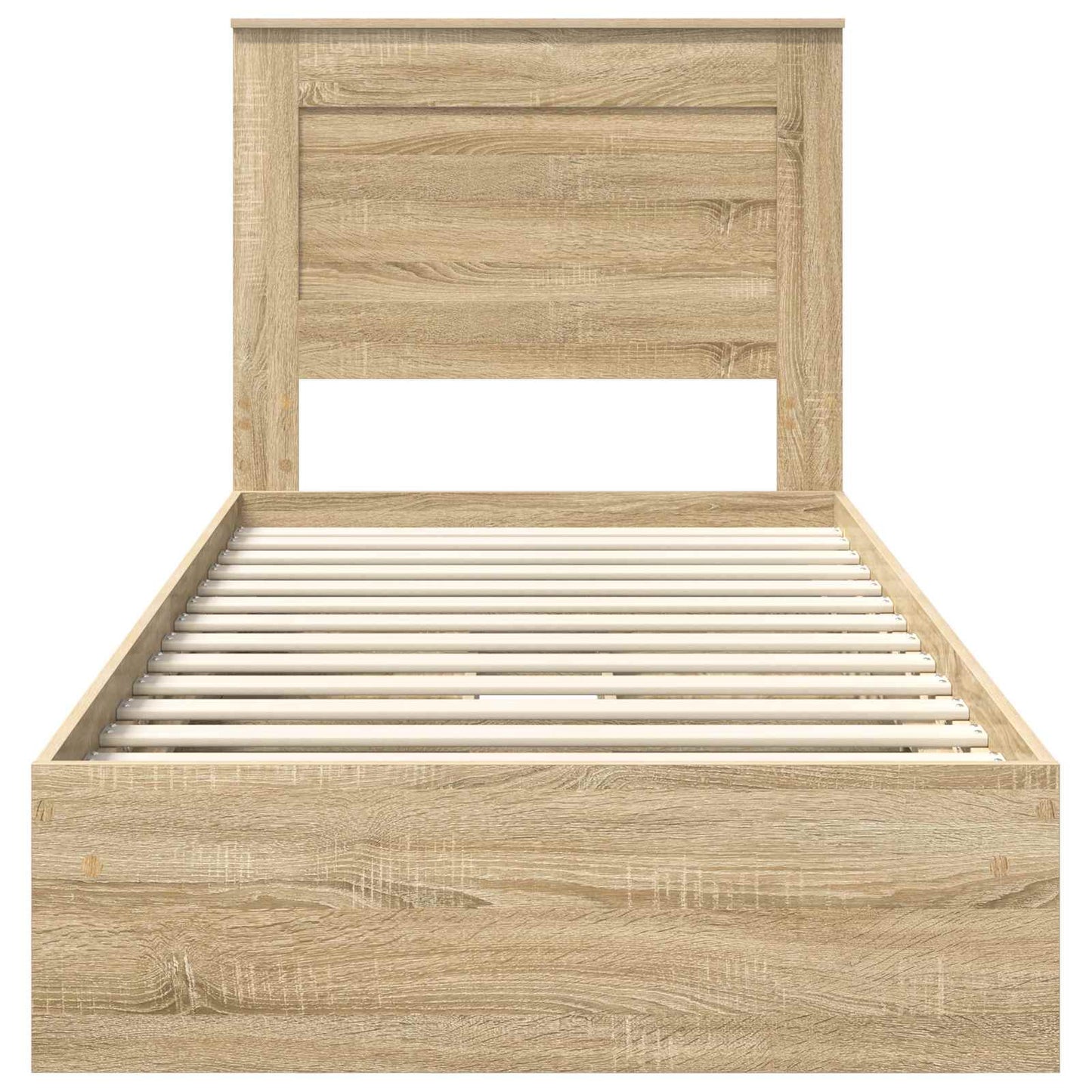 Bedframe met lade Sonoma Eiken 75 x 190 cm Bewerkt hout