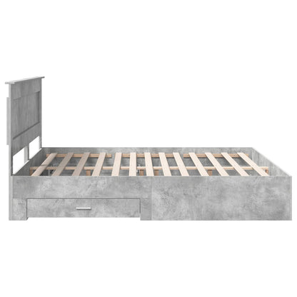 Bedframe met lade met hoofdeinde met opslag Bewerkt hout