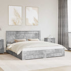 Bedframe met lade hoofdeinde bewerkt hout
