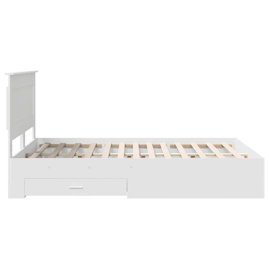 Bedframe met lade met hoofdeinde met opslag Bewerkt hout