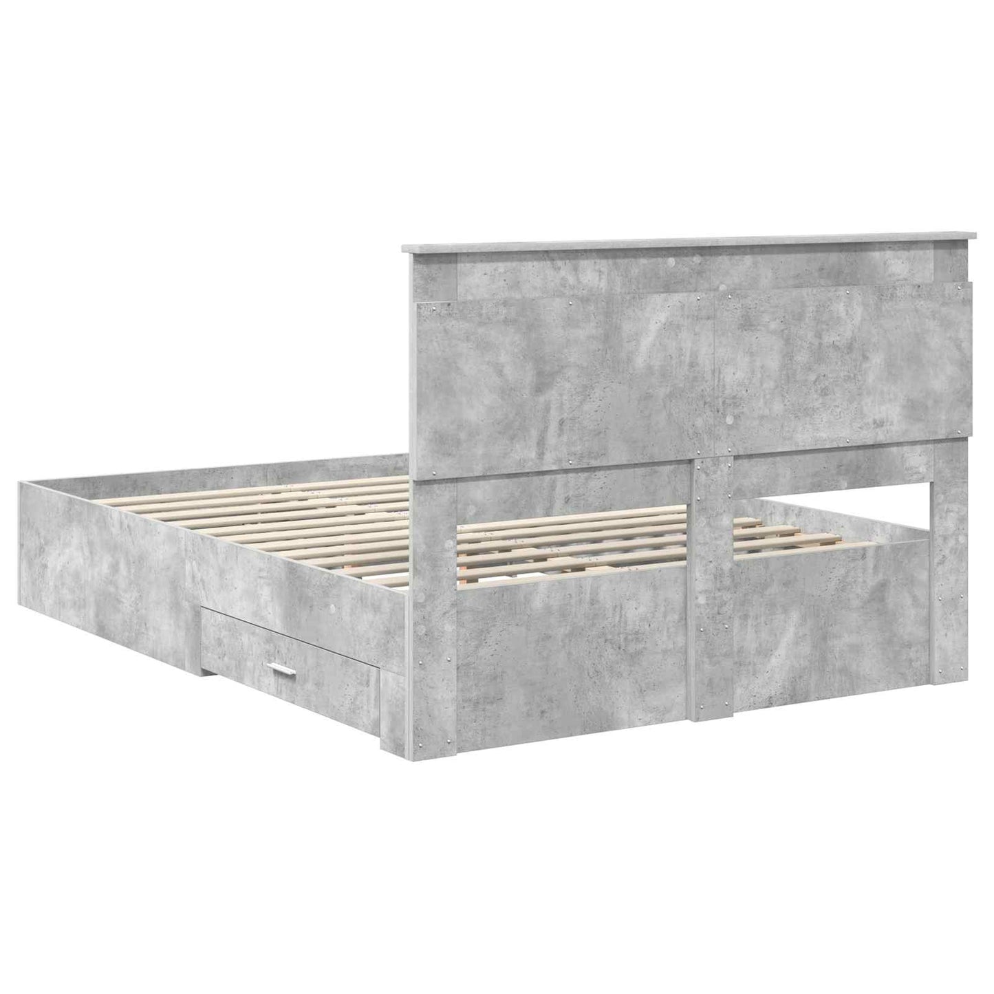 Bedframe met lade met hoofdeinde met opslag Bewerkt hout