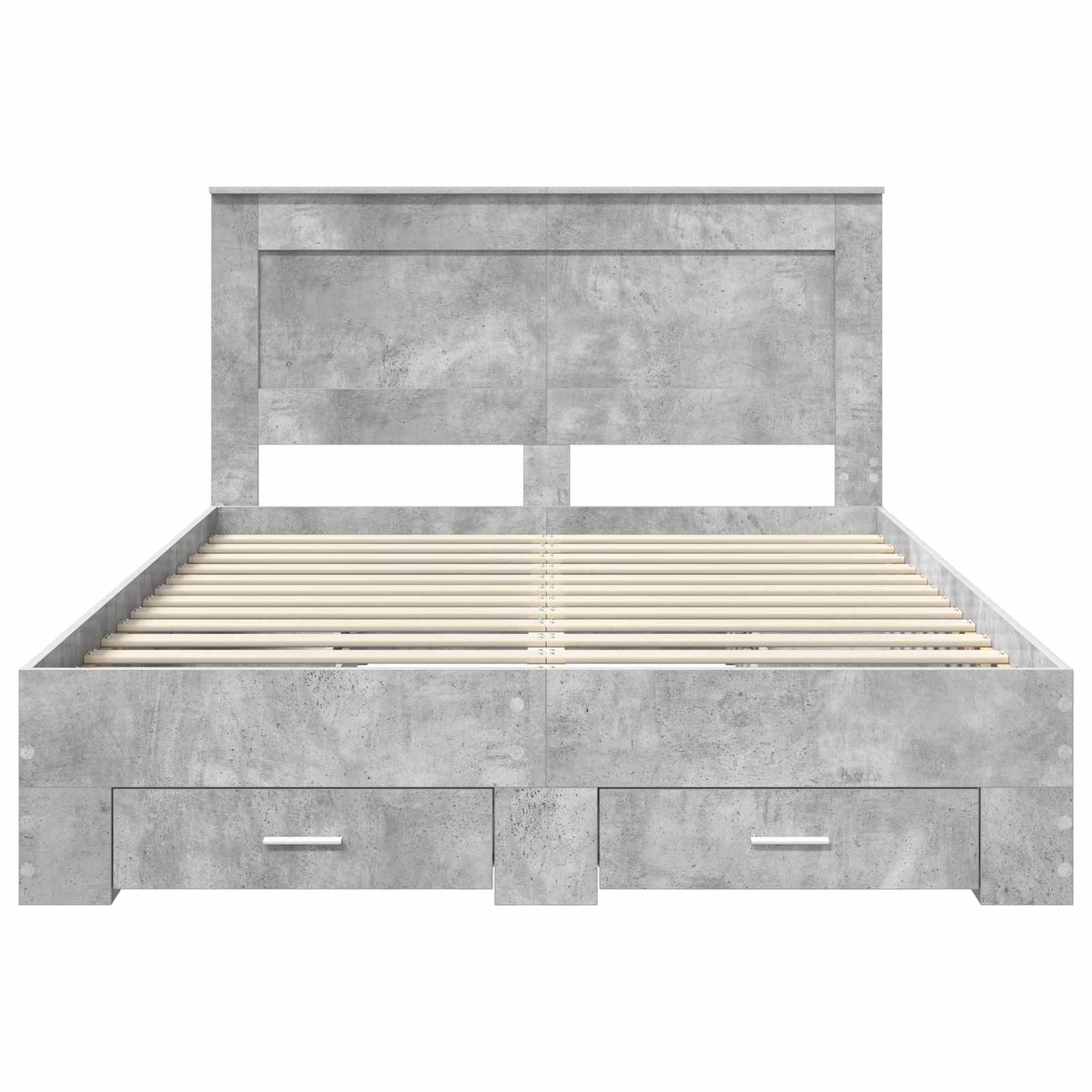 Bedframe met lade met hoofdeinde met opslag Bewerkt hout