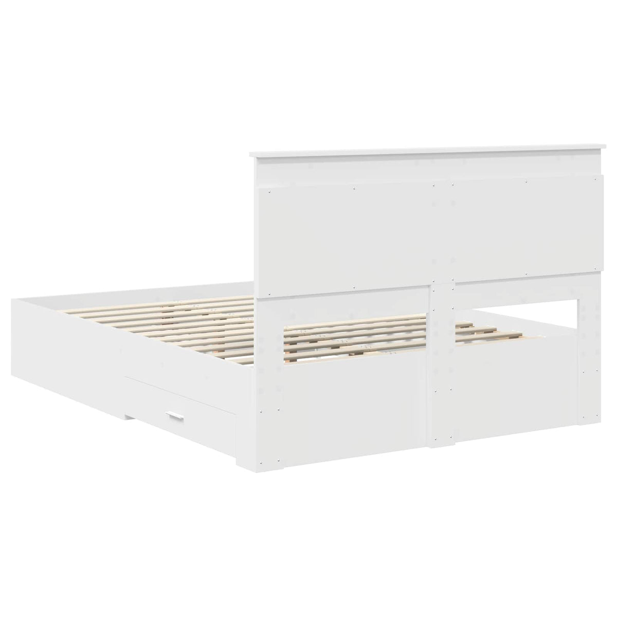 Bedframe met lade met hoofdeinde met opslag Bewerkt hout