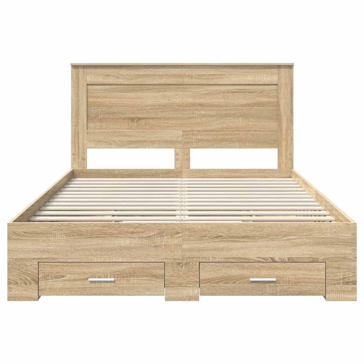 Bedframe met lade met hoofdeinde met opslag Bewerkt hout