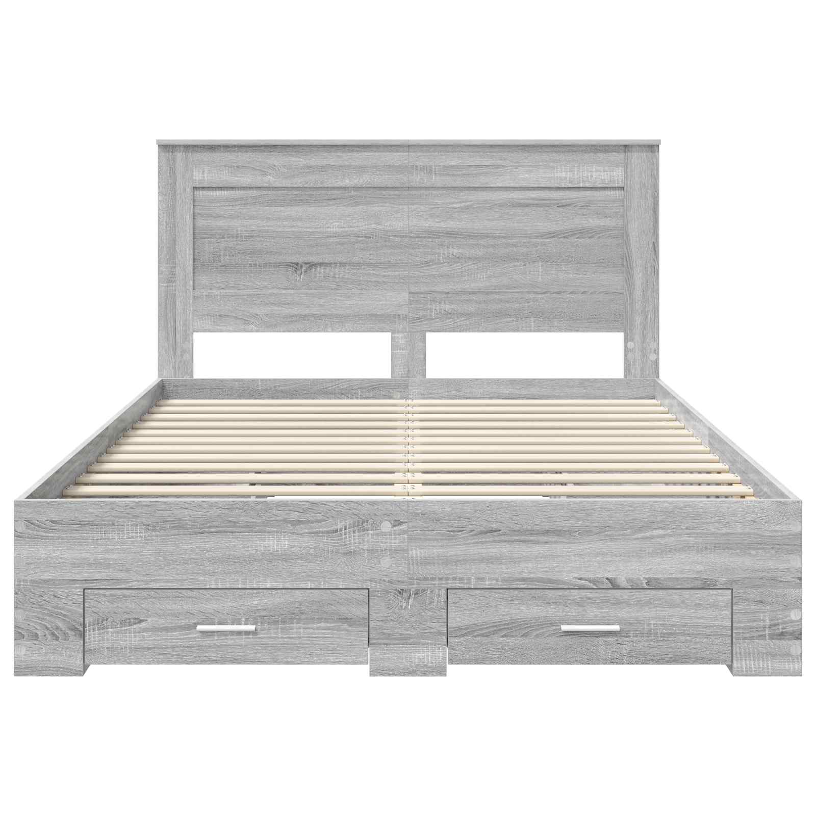 Bedframe met lade met hoofdeinde met opslag Bewerkt hout