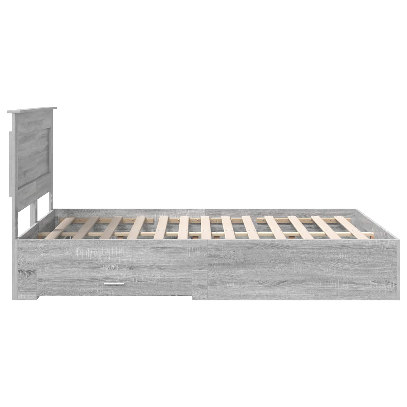 Bedframe met lade met hoofdeinde met opslag Bewerkt hout