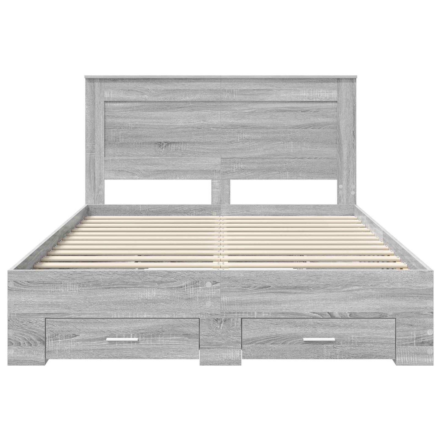 Bedframe met lade met hoofdeinde met opslag Bewerkt hout