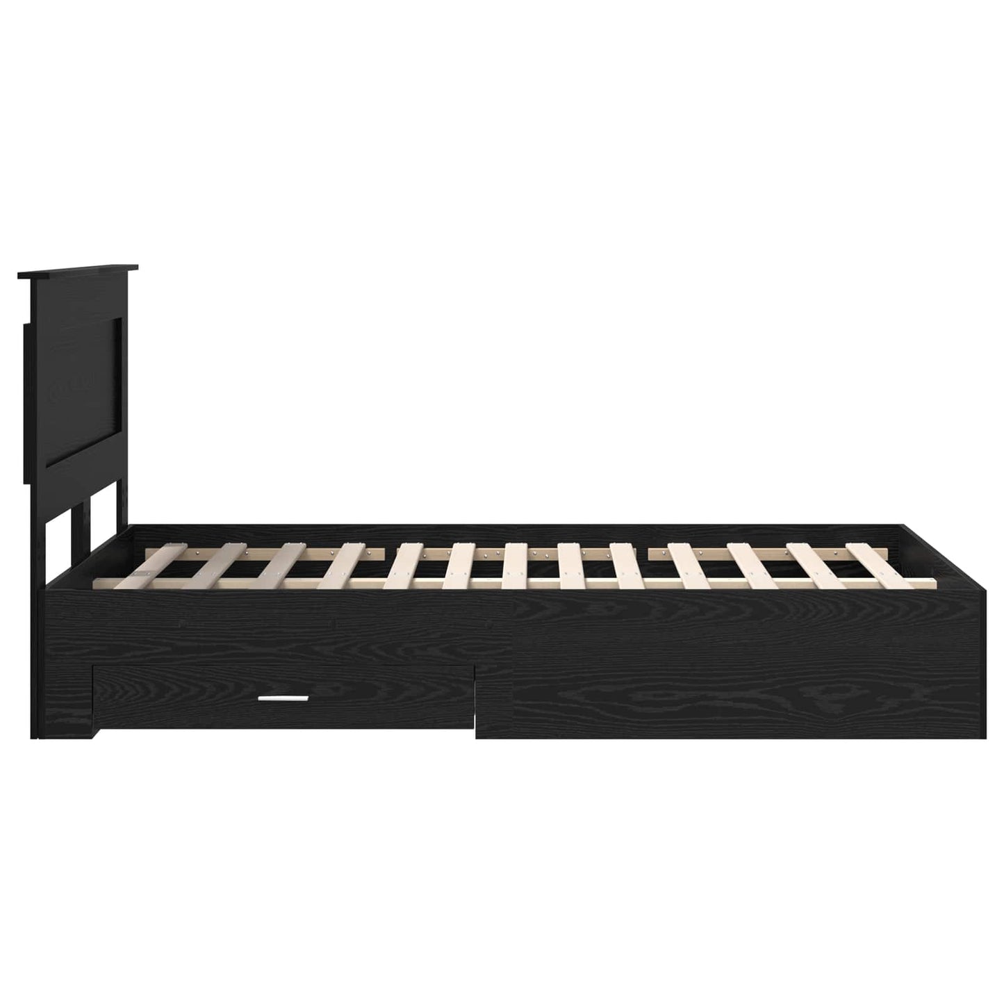 Bedframe met lade met hoofdeinde met opslag Bewerkt hout