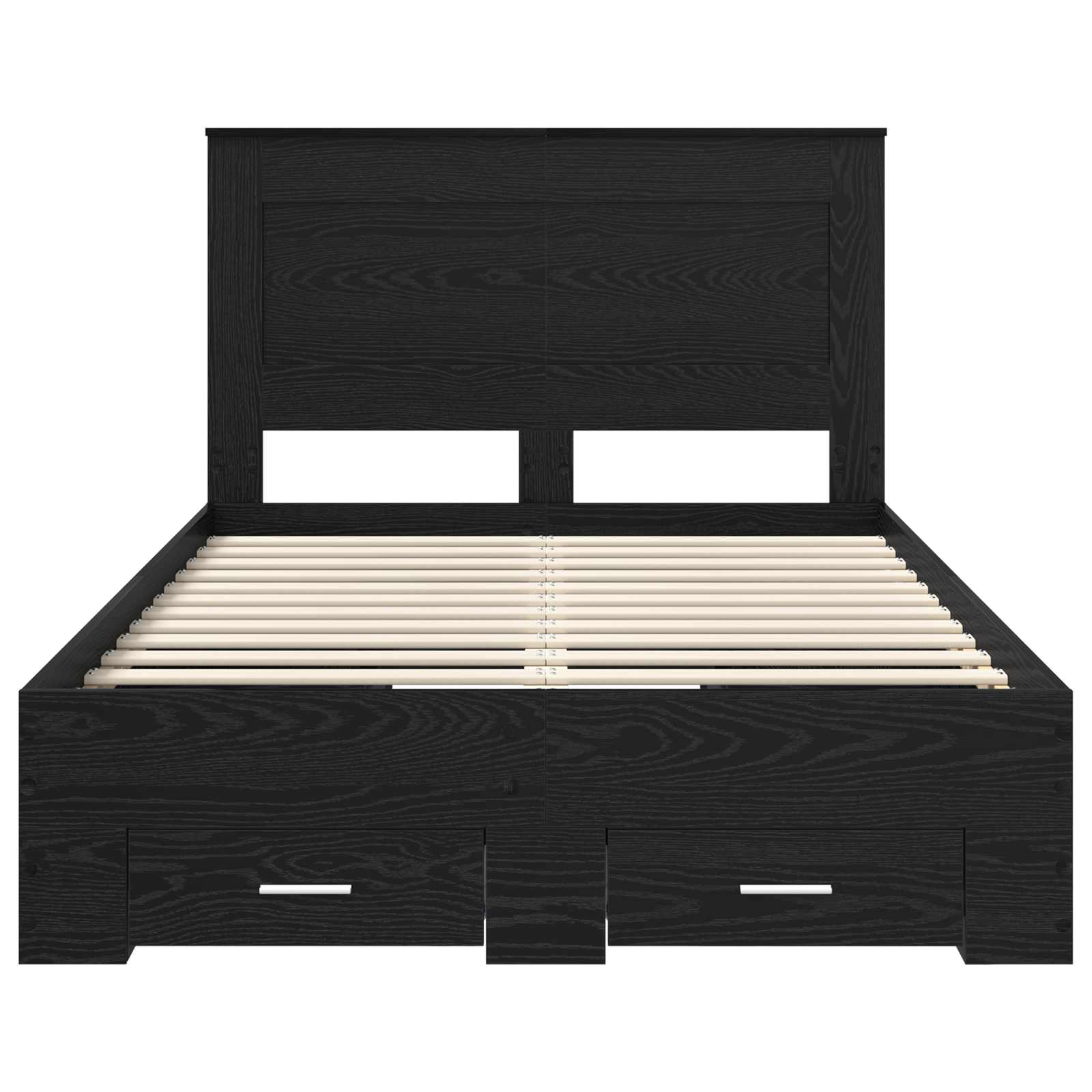Bedframe met lade met hoofdeinde met opslag Bewerkt hout