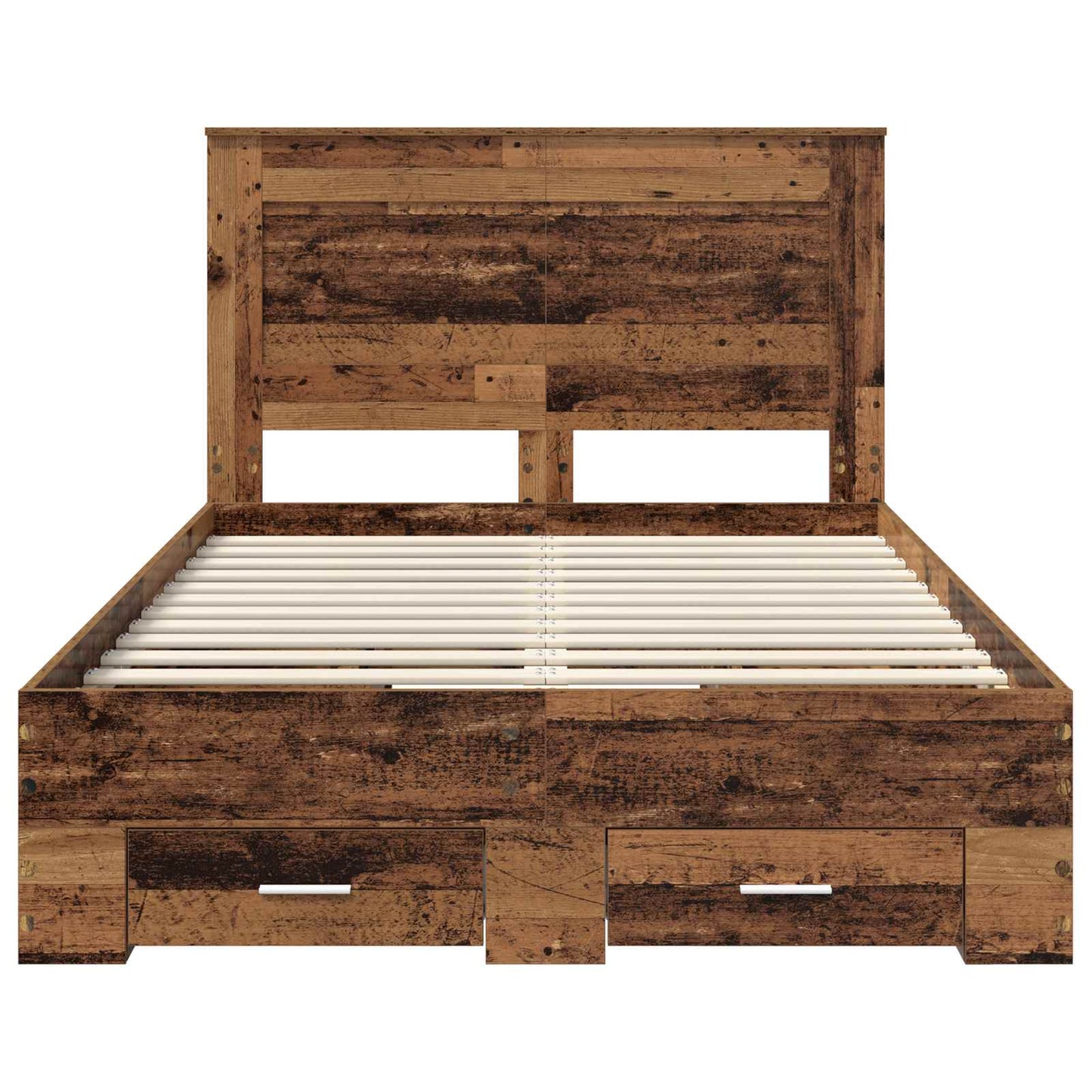 Bedframe met lade met hoofdeinde met opslag Bewerkt hout