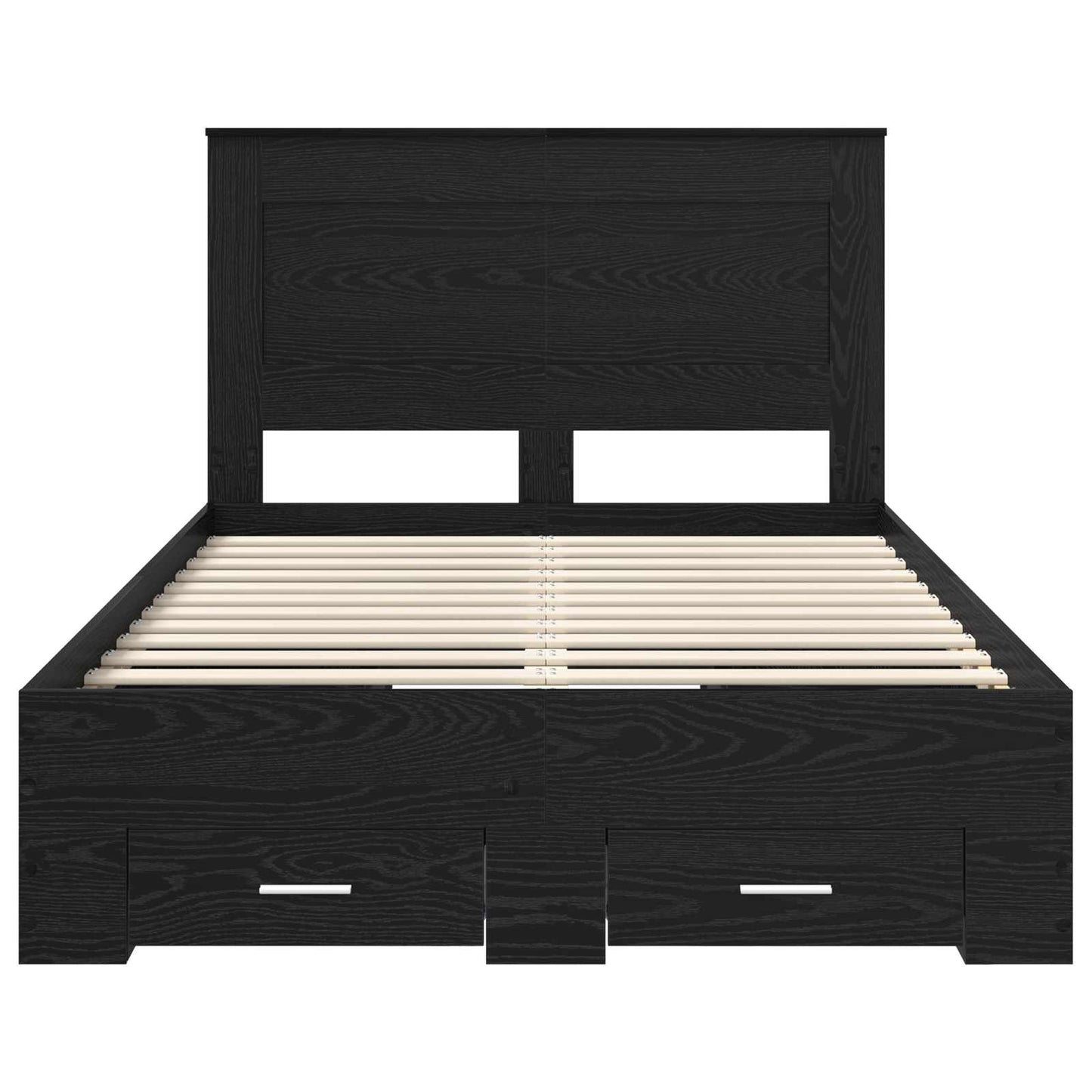 Bedframe met lade met hoofdeinde met opslag Bewerkt hout