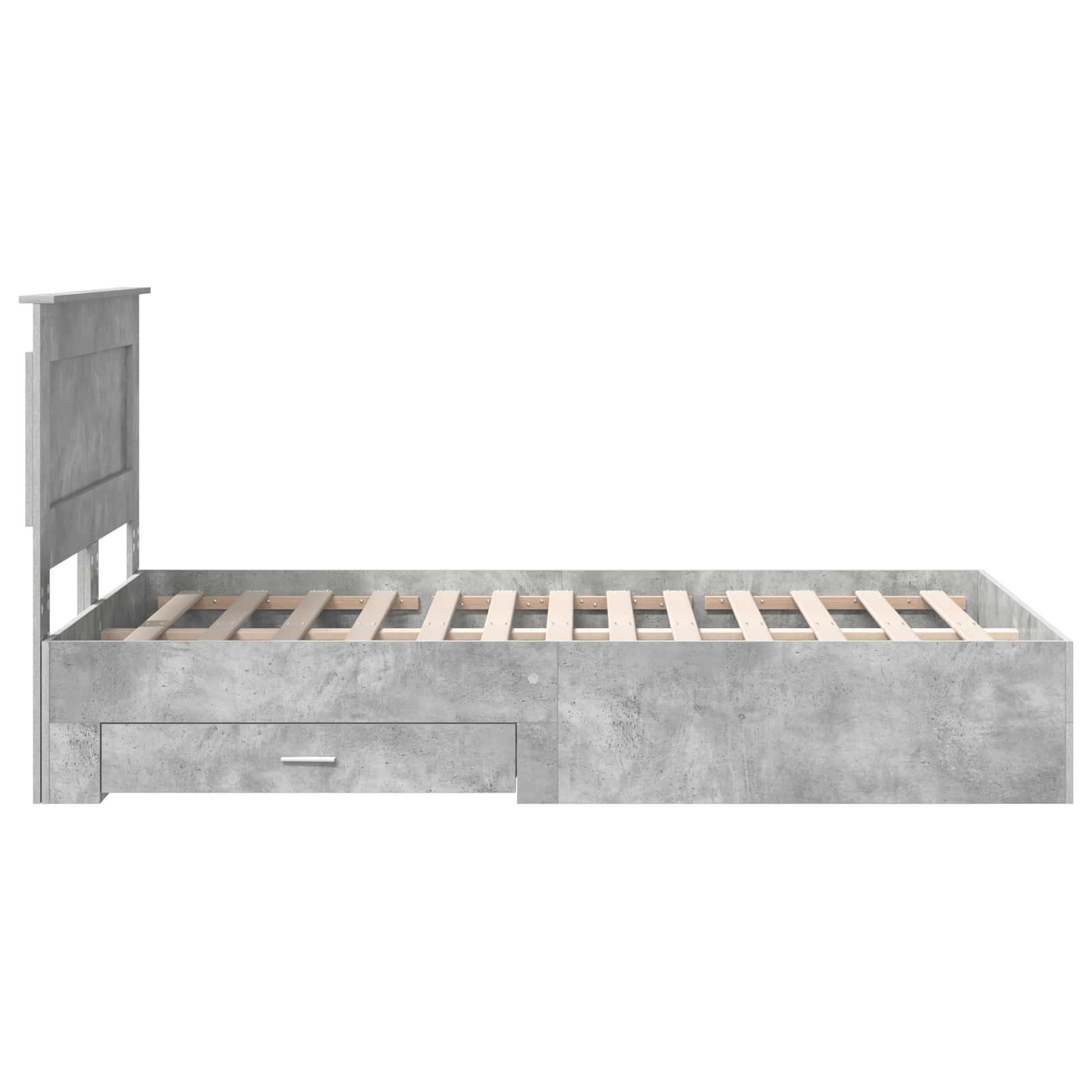 Bedframe met lade met hoofdeinde met opslag Bewerkt hout