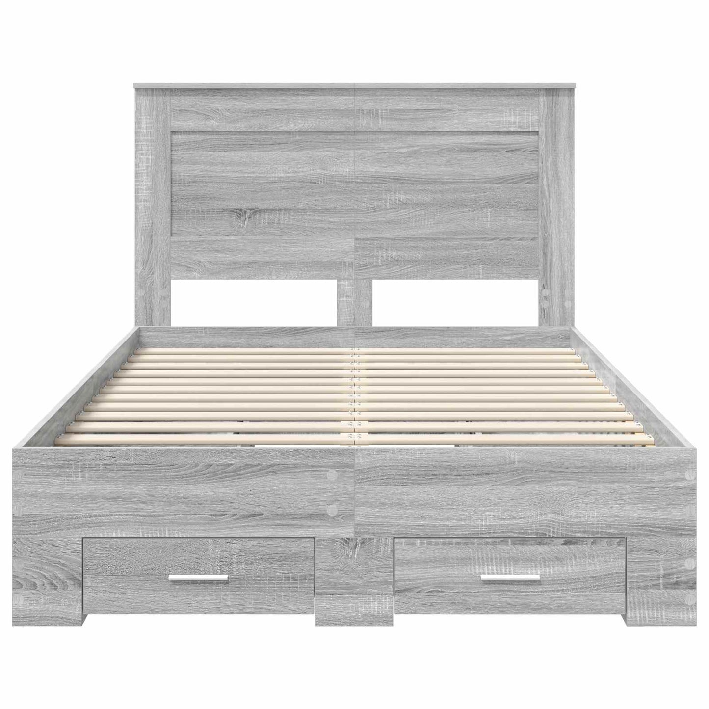 Bedframe met lade met hoofdeinde met opslag Bewerkt hout