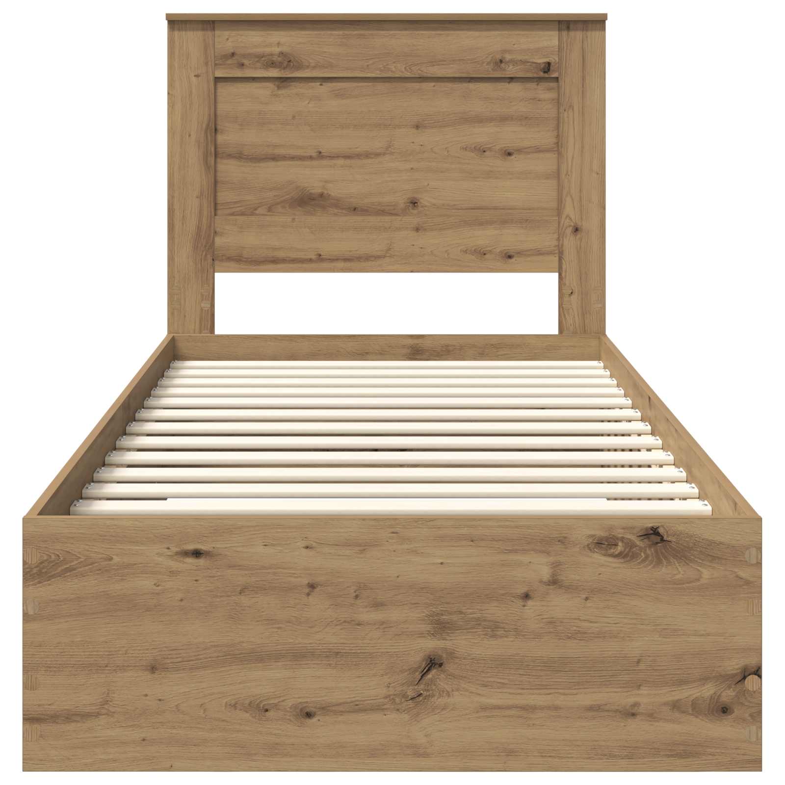 Bedframe met lade met hoofdeinde met opslag Bewerkt hout