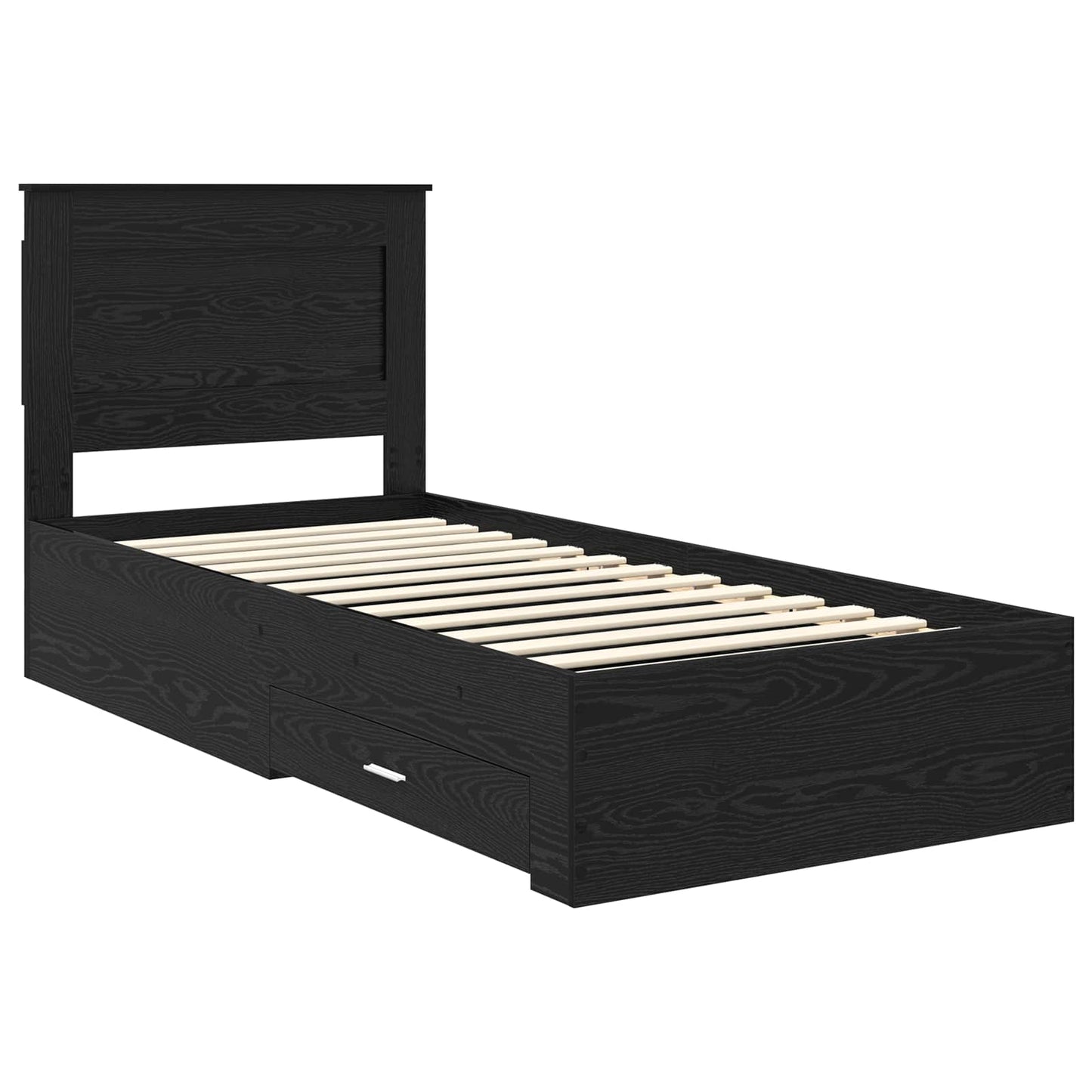 Bedframe met lade met hoofdeinde met opslag Bewerkt hout