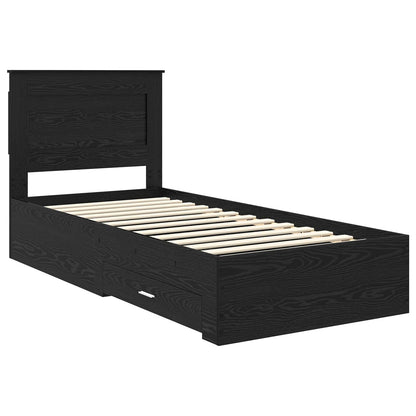 Bedframe met lade met hoofdeinde met opslag Bewerkt hout