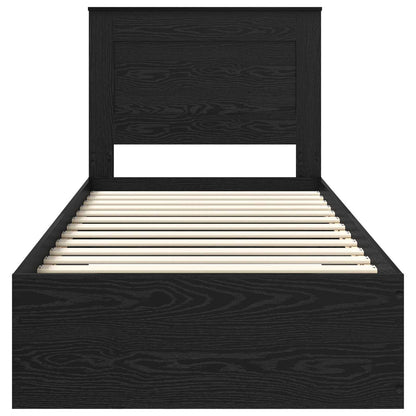 Bedframe met lade met hoofdeinde met opslag Bewerkt hout