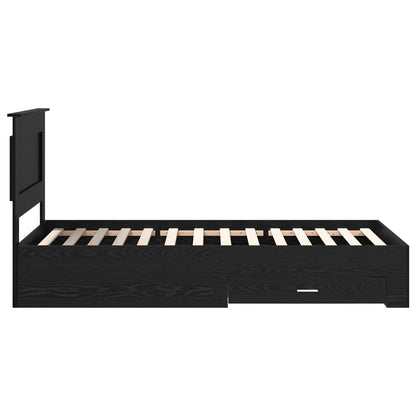 Bedframe met lade met hoofdeinde met opslag Bewerkt hout