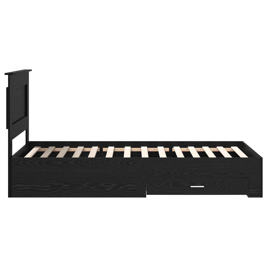 Bedframe met lade met hoofdeinde met opslag Bewerkt hout