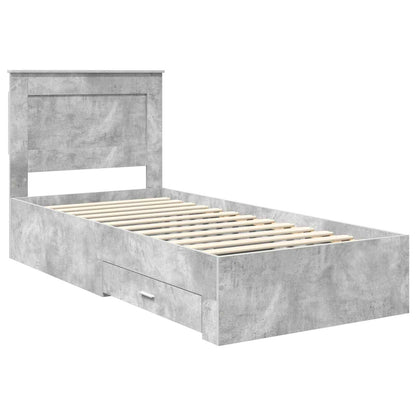 Bedframe met lade met hoofdeinde met opslag Bewerkt hout