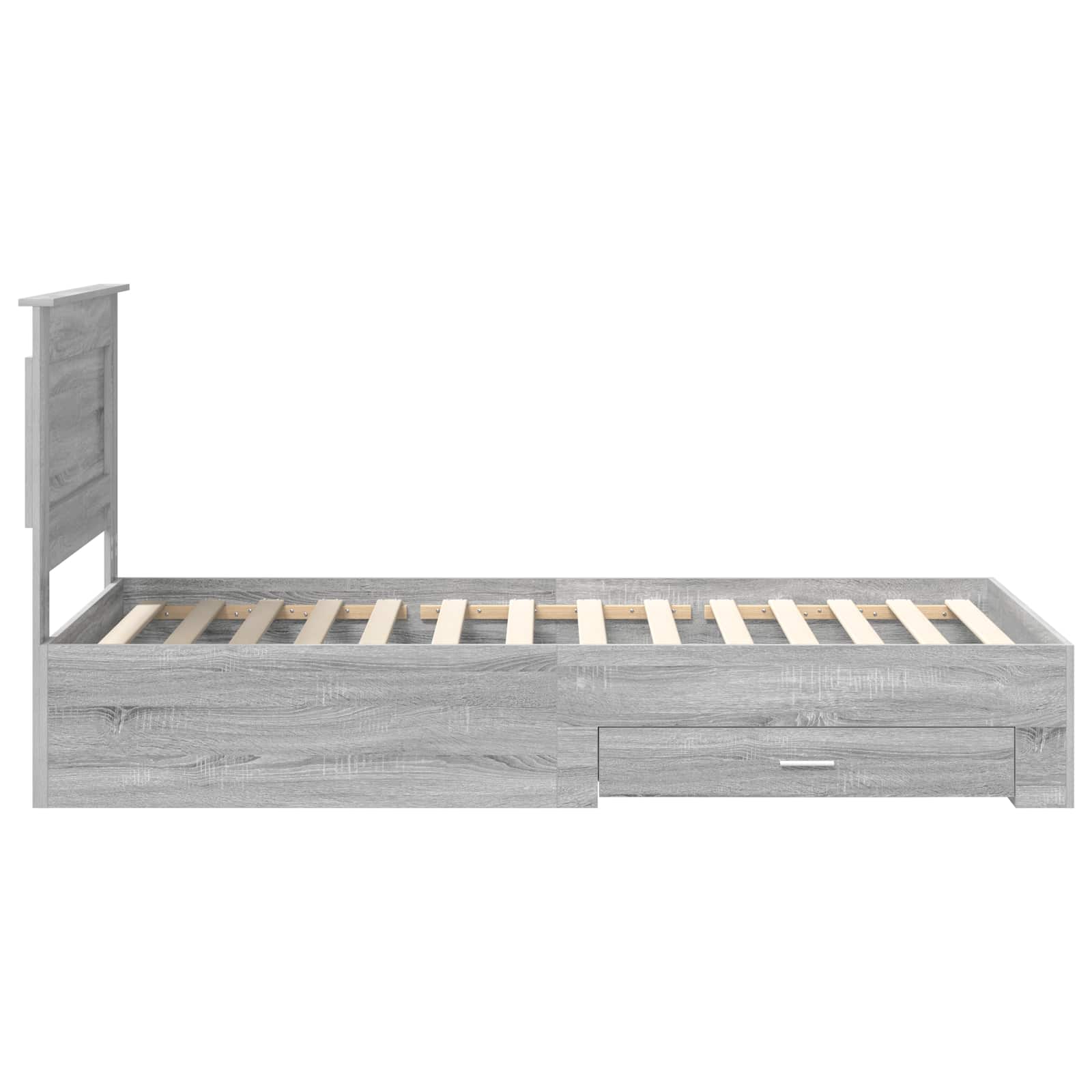 Bedframe met lade met hoofdeinde met opslag Bewerkt hout