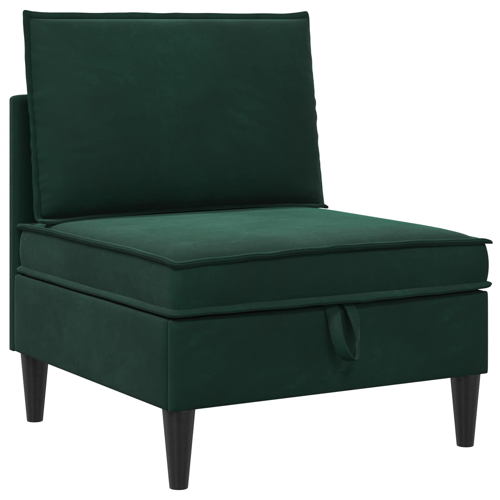 Woonkamer Meubelset met kussen 4 pcs Donkergroen Fluweel
