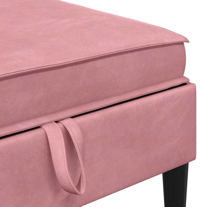 Woonkamer Meubelset met kussen met opslag 5 pcs Roze Fluweel