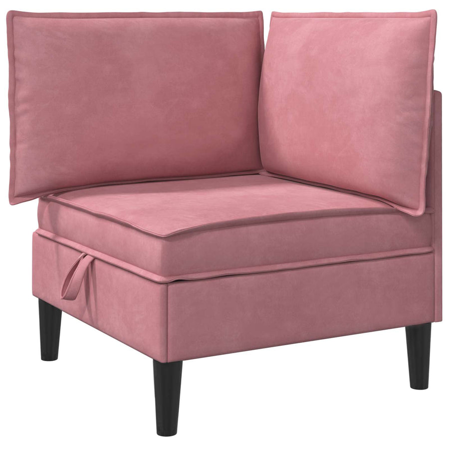 Woonkamer Meubelset met kussen met opslag 5 pcs Roze Fluweel