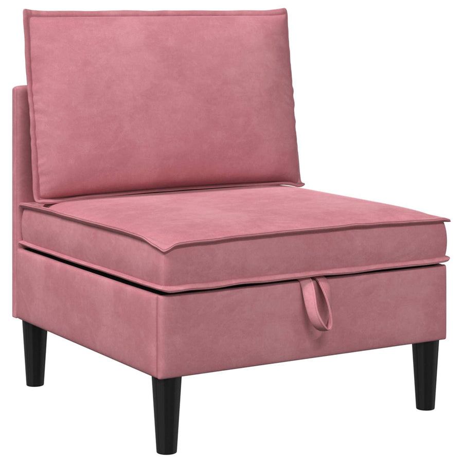 Woonkamer Meubelset met kussen met opslag 5 pcs Roze Fluweel
