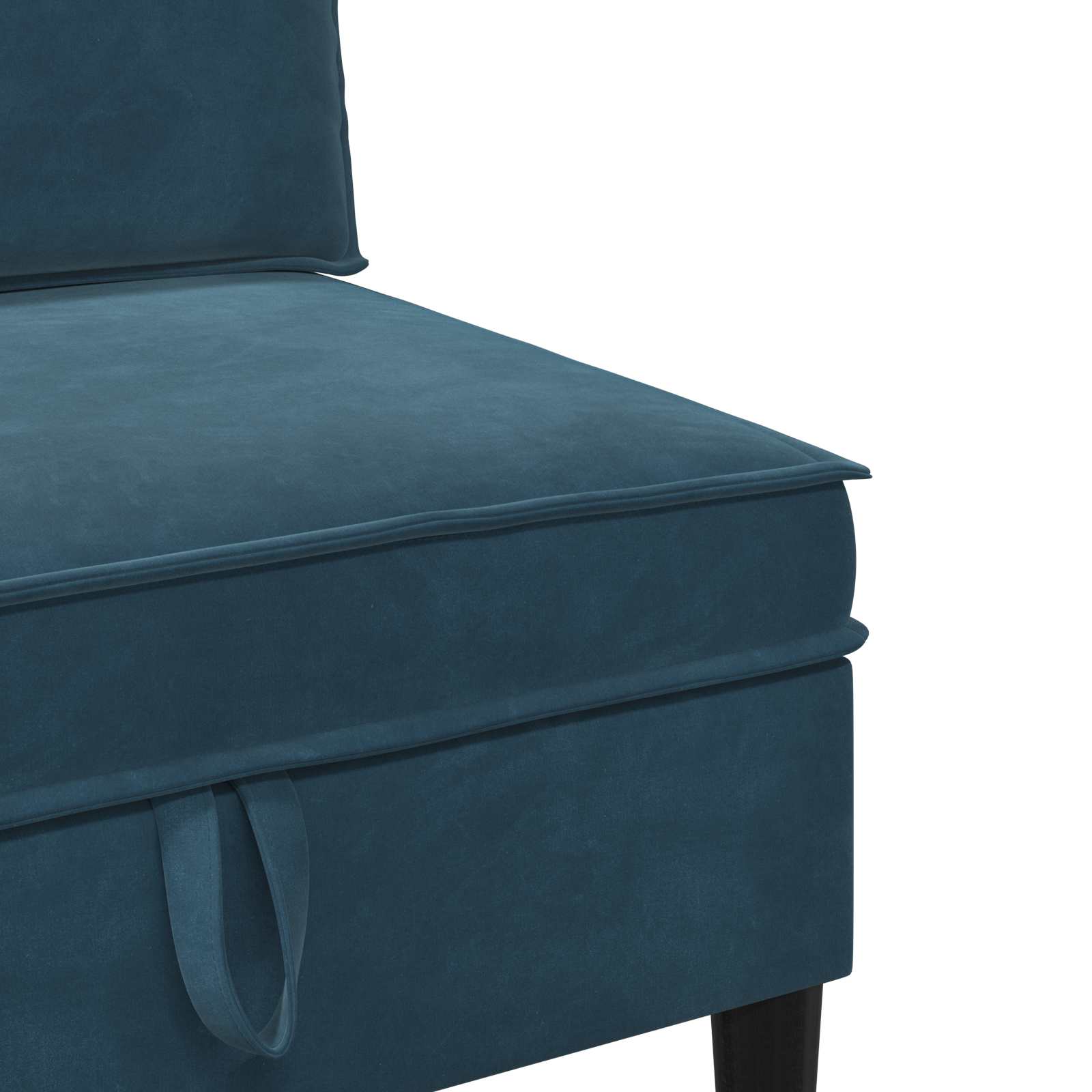 Woonkamer Meubelset met kussen met opslag 3 pcs Blauw Fluweel
