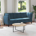 Woonkamer Meubelset met kussen met opslag 3 pcs Blauw Fluweel