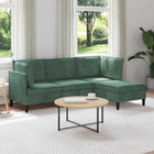 Living Room Furniture Set with Cushion 4 pcs Teal Velvet