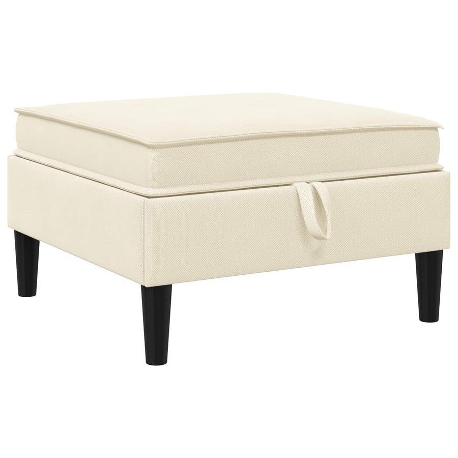 Woonkamer Meubelset 4 pcs Crèmekleurig Stof