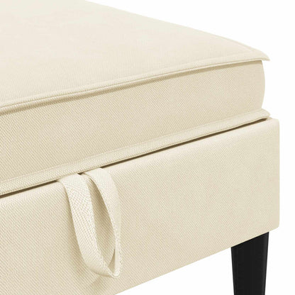 Woonkamer Meubelset 6 pcs Crèmekleurig Stof