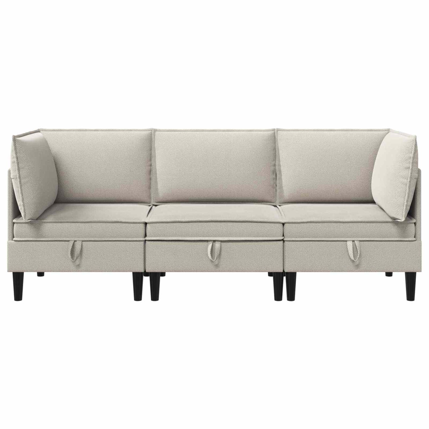 Woonkamer Meubelset 3 pcs Havermout Stof