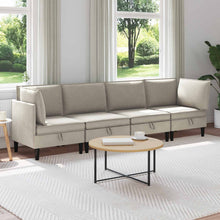 Woonkamer Meubelset 4 pcs Havermout Stof